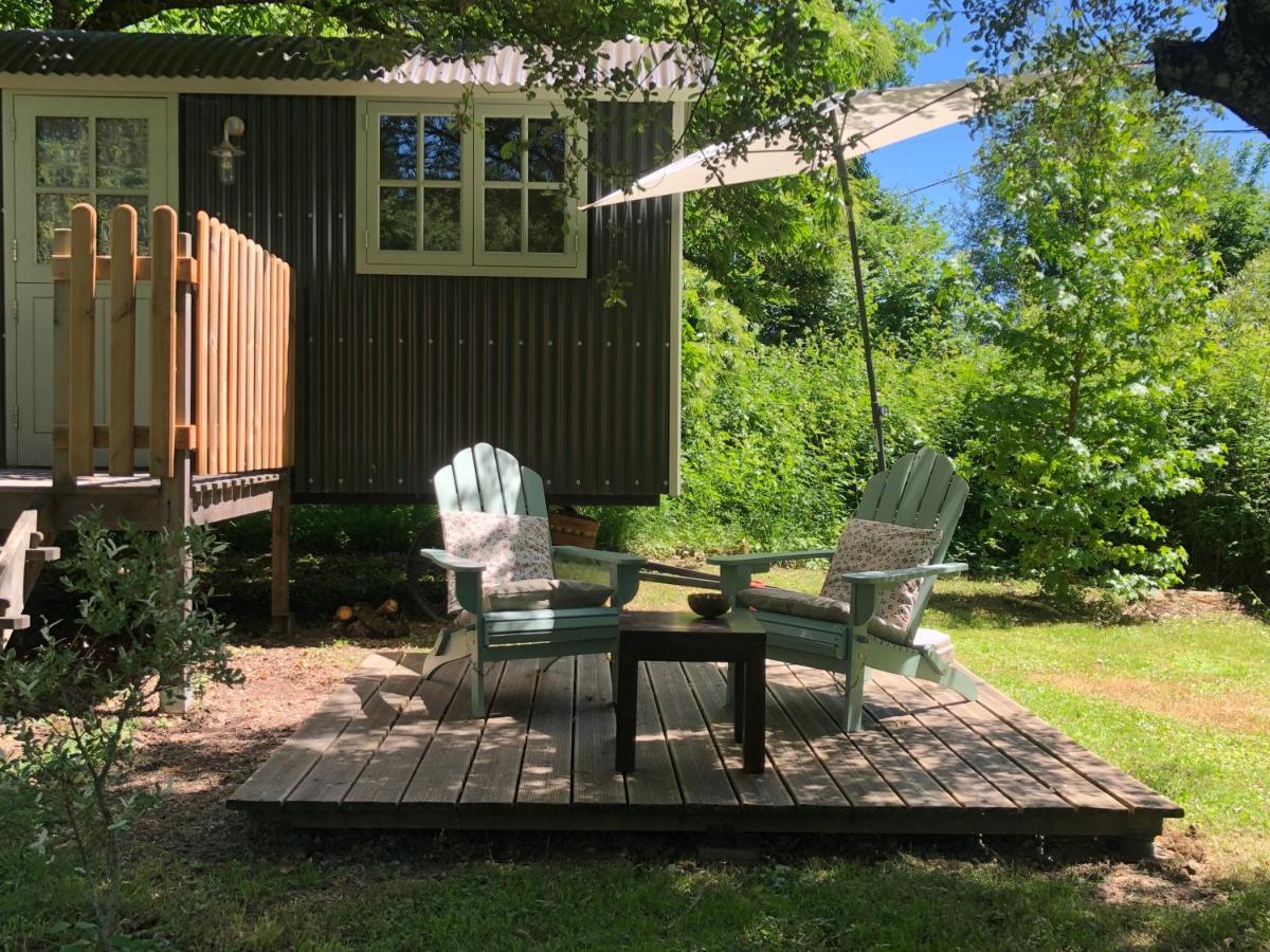 فيلا The Dordogne Huts With Private Pool And Jacuzzi Payzac  المظهر الخارجي الصورة