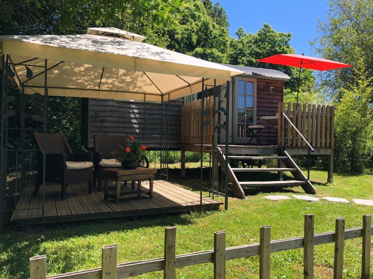 فيلا The Dordogne Huts With Private Pool And Jacuzzi Payzac  المظهر الخارجي الصورة
